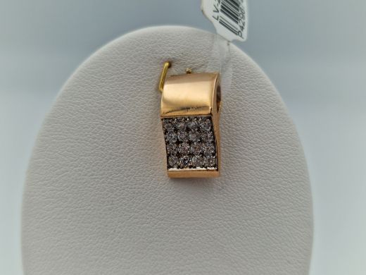 Zelta kulons ar cirkoniju, 3.01 g