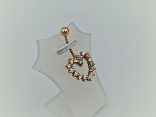 Zelta kulons ar cirkoniju, 2.44 g