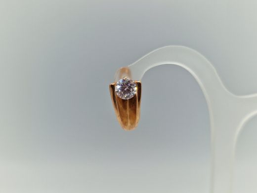 Zelta auskari ar cirkoniju, 3.03 g