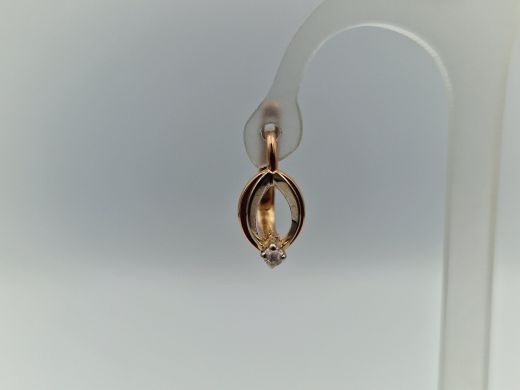 Zelta auskari ar cirkoniju, 2.44 g