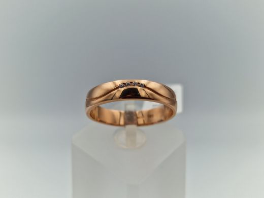 Zelta gredzens ar cirkoniju, 4.45 g, izm. 20.5