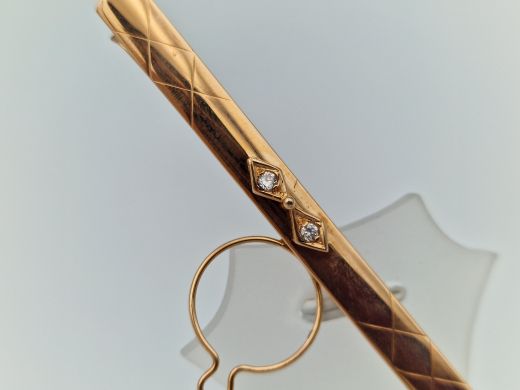 Золотой браслет с цирконом, 4.51 г