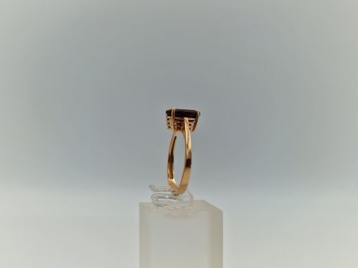 Zelta gredzens ar cirkoniju, 2.6 g, izm. 17.5