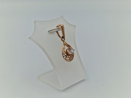 Zelta kulons ar cirkoniju, 1.21 g