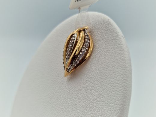 Zelta kulons ar cirkoniju, 2.23 g