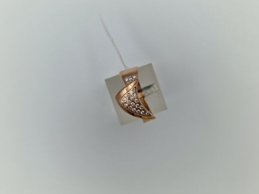 Zelta gredzens ar cirkoniju, 3.65 g, izm. 18.5