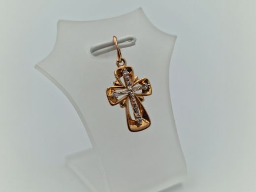 Золотой кулон с цирконом, 1.33 г