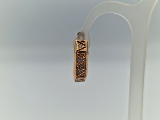 Zelta auskari ar cirkoniju, 3.67 g