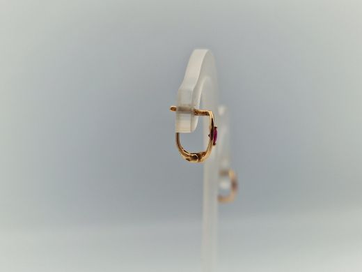 Zelta auskari ar cirkoniju, 1.09 g