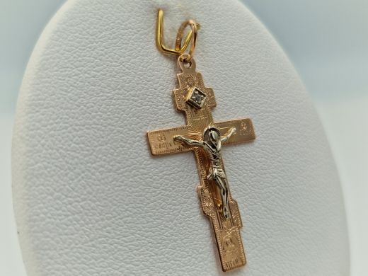 Золотой кулон с цирконом, 1.62 г