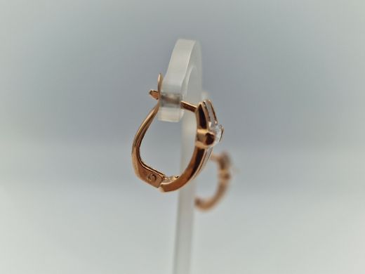 Zelta auskari ar cirkoniju, 2.71 g