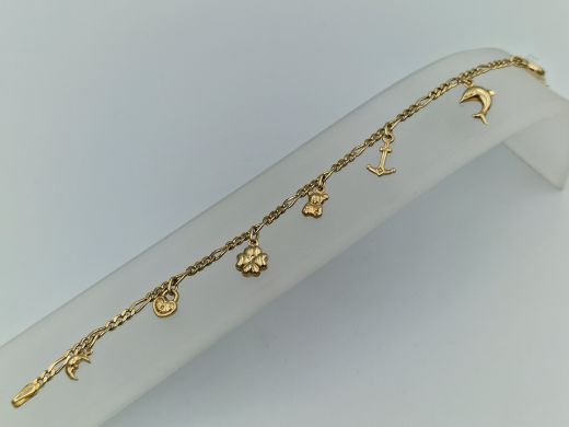 Zelta rokassprādze, 8.02 g, izm. 19