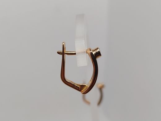 Zelta auskari ar cirkoniju, 3.18 g