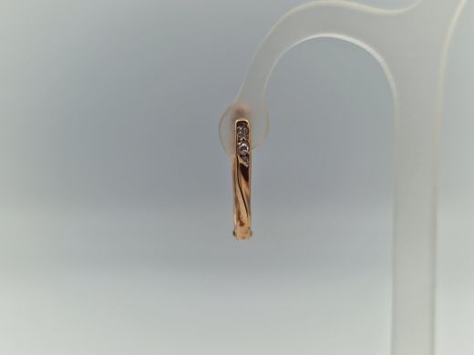 Zelta auskari ar cirkoniju, 1.95 g