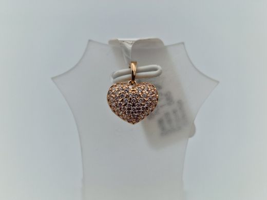 Золотой кулон с цирконом, 1.13 г