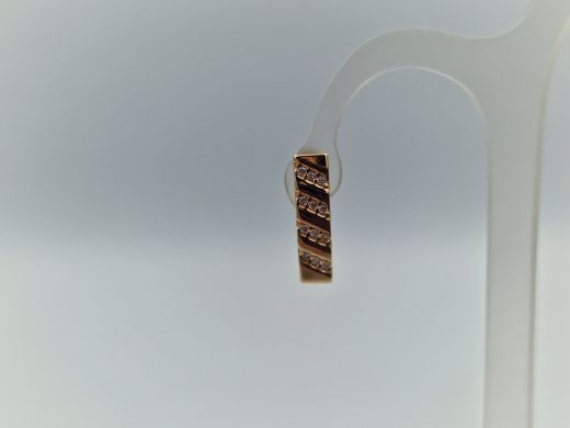 Zelta auskari ar cirkoniju, 2.09 g