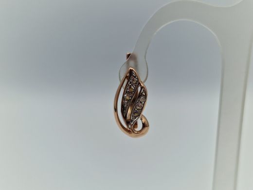 Zelta auskari ar cirkoniju, 3.79 g