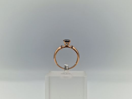 Zelta gredzens ar cirkoniju, 3.34 g, izm. 17.5