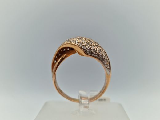 Золотое кольцо с цирконом, 4.7 г