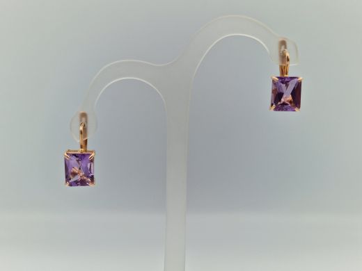 Zelta auskari ar cirkoniju, 5.58 g