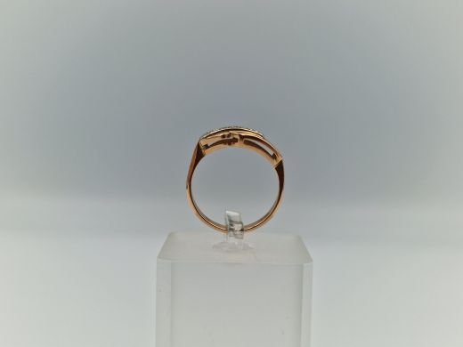 Zelta gredzens ar cirkoniju, 3.35 g, izm. 18.5