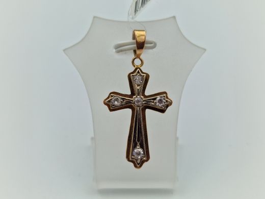 Золотой кулон с цирконом, 3.3 г