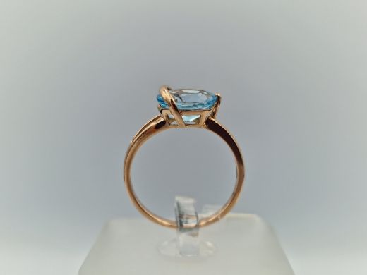 Zelta gredzens ar cirkoniju, 1.98 g, izm. 16.5