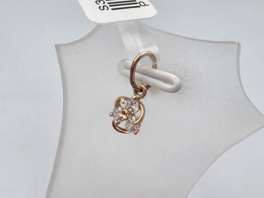 Zelta kulons ar cirkoniju, 0.41 g