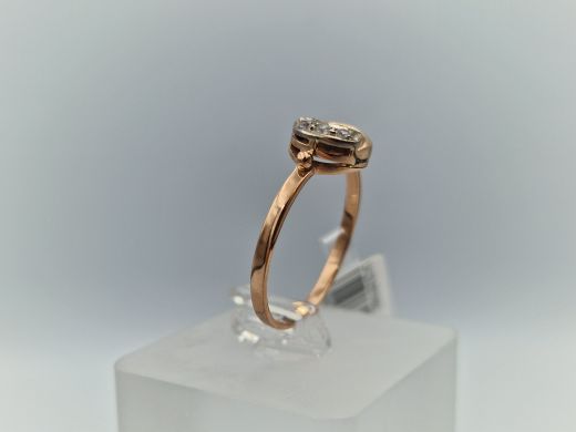 Zelta gredzens ar cirkoniju, 2.75 g, izm. 20