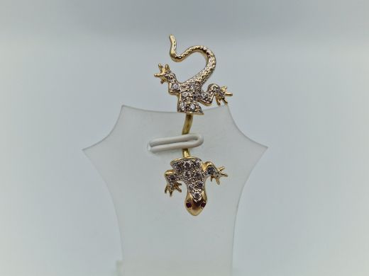 Золотой кулон с цирконом, 3.58 г