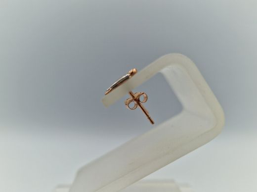 Zelta auskari ar cirkoniju, 0.66 g