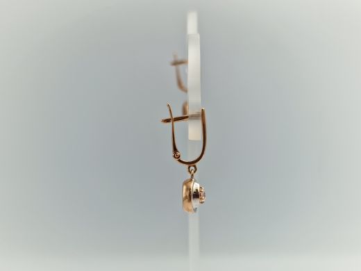 Zelta auskari ar cirkoniju, 3.15 g