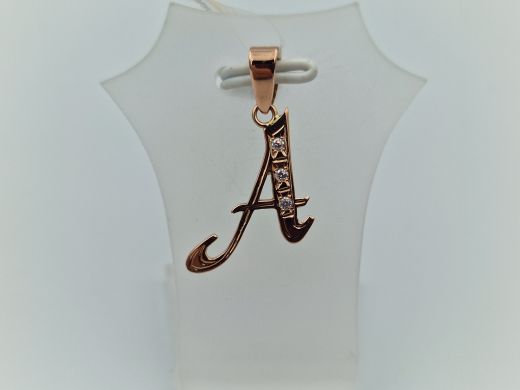 Золотой кулон с цирконом, 0.86 г