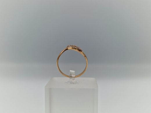 Zelta gredzens ar cirkoniju, 1.51 g