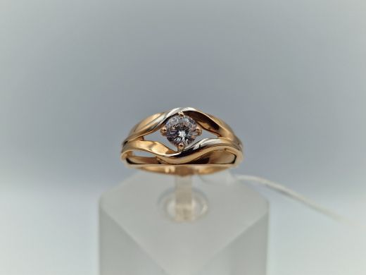 Золотое кольцо, 2.68 г, разм. 17.5