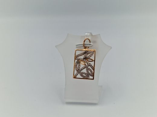 Zelta kulons ar cirkoniju, 1.36 g