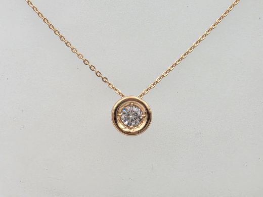 Zelta kaklarota ar cirkoniju, 1.63 g, izm. 45