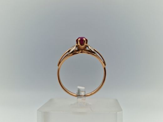 Zelta gredzens ar cirkoniju, 2.55 g, izm. 17.5