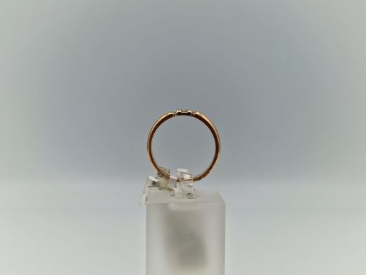 Zelta gredzens ar briljantu, 2.67 g, izm. 17