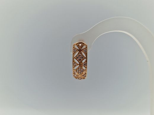 Zelta auskari ar cirkoniju, 2.84 g