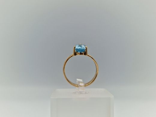 Zelta gredzens ar cirkoniju, 3.16 g, izm. 17.5