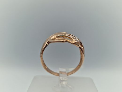 Zelta gredzens ar cirkoniju, 3.19 g, izm. 17