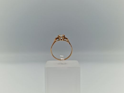 Zelta gredzens ar cirkoniju, 1.72 g, izm. 18