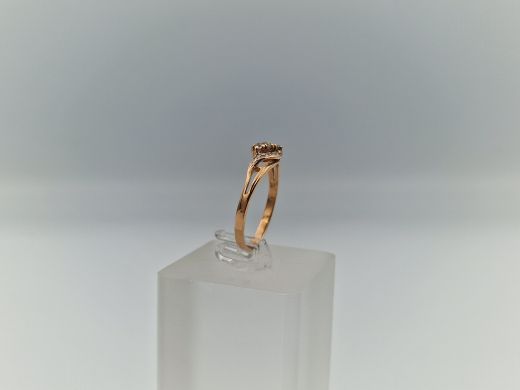 Zelta gredzens ar cirkoniju, 1.96 g, izm. 18.2