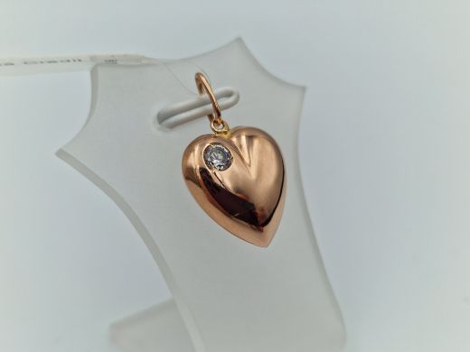 Золотой кулон с цирконом, 1.6 г