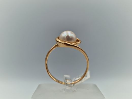 Zelta gredzens ar cirkoniju, 3.78 g, izm. 19.5