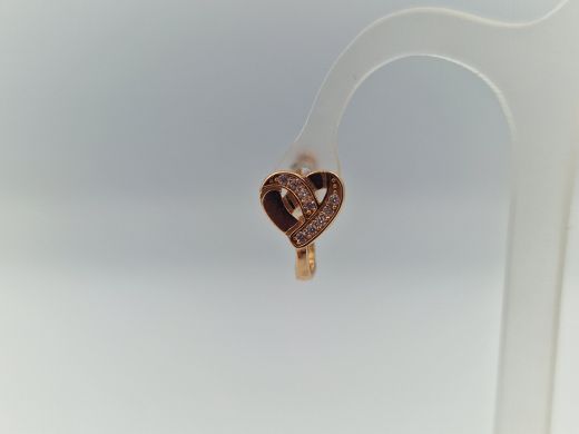 Zelta auskari ar cirkoniju, 1.48 g