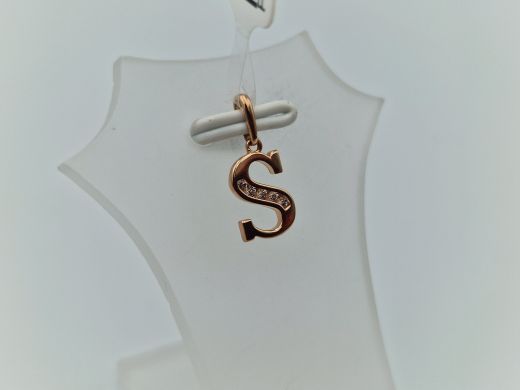 Золотой кулон с цирконом, 0.48 г