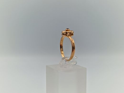 Золотое кольцо с цирконом, 1.91 г, разм. 16.5