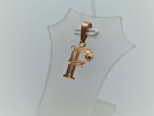 Zelta kulons ar cirkoniju, 0.68 g